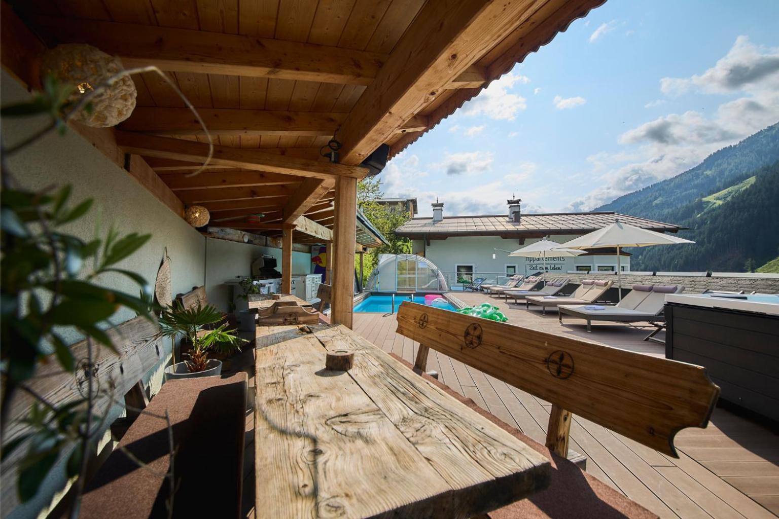 Boutique Appartements Saalbach-Hinterglemm Bagian luar foto